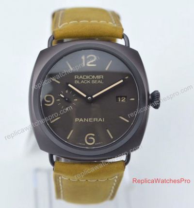 Swiss Copy Panerai Radiomir Composite Black Seal 3 Days Watch 45mm PAM505